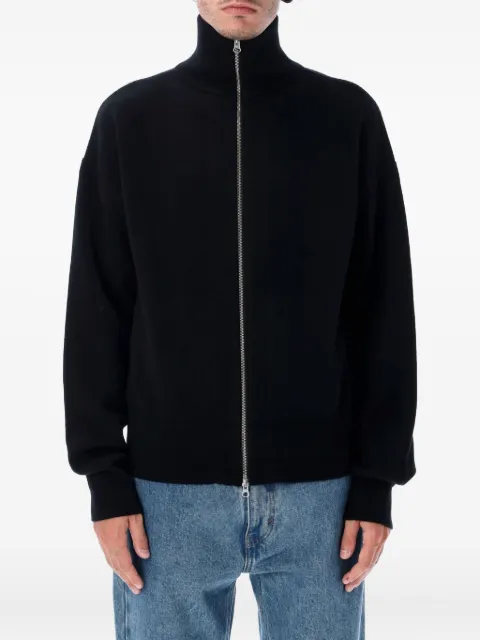 extreme cashmere Xtra Out zip-front cardigan Black XTRAOUTRAVEN