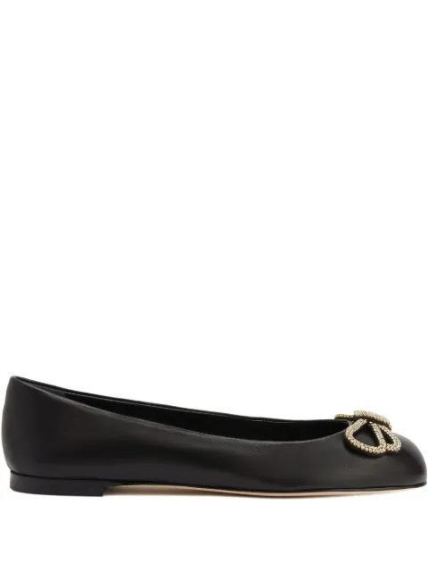 Giuseppe Zanotti Zari embellished flat Black I560021H03