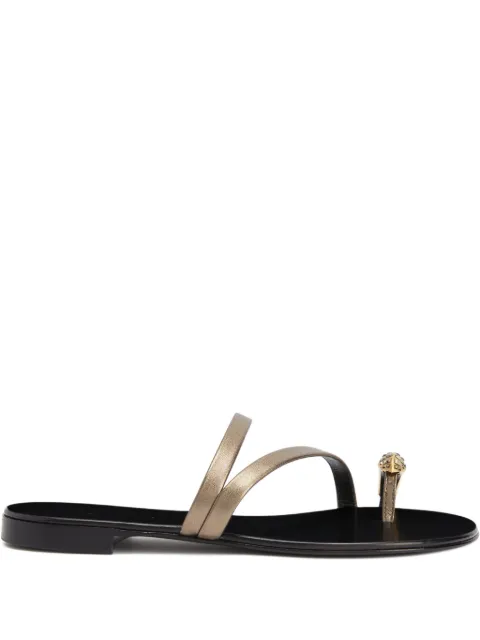 Giuseppe Zanotti Febe Snake metallic-leather sandals Gold I500030H01