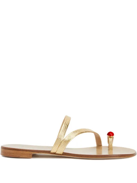 Giuseppe Zanotti Febe leather toe-ring sandals Gold I500028H01