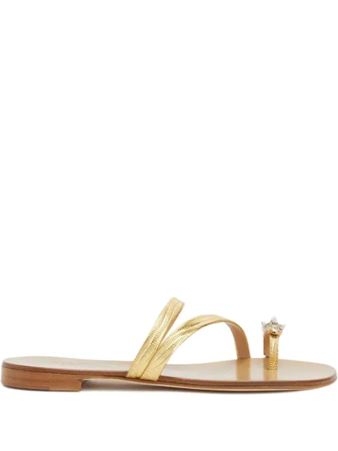 Giuseppe Zanotti Febe Studs crystal-embellished sandals Gold I500027H02