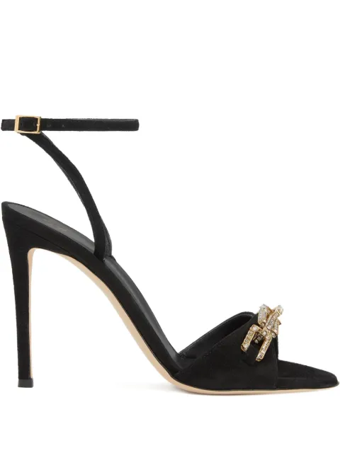 Giuseppe Zanotti Evry crystal-embellished stiletto sandals Black I100045H03