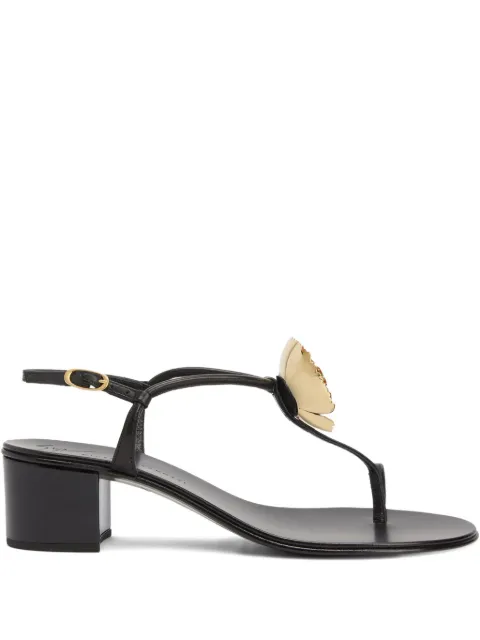 Giuseppe Zanotti Sophora flower-detail sandals Black E70067H01