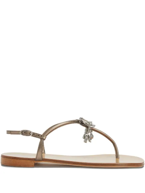 Giuseppe Zanotti Glenda crystal-embellished flat sandals Gold I500037H01