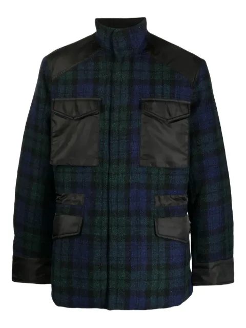 Maharishi tartan-check bomber jacket Green 4855