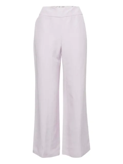 Armani Vintage wide-leg crepe trousers Purple 1152380