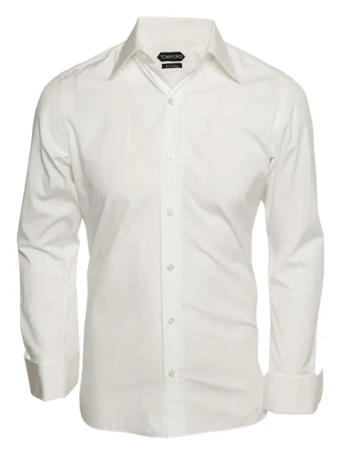 Tom Ford Vintage long-sleeved cotton shirt White 1142405
