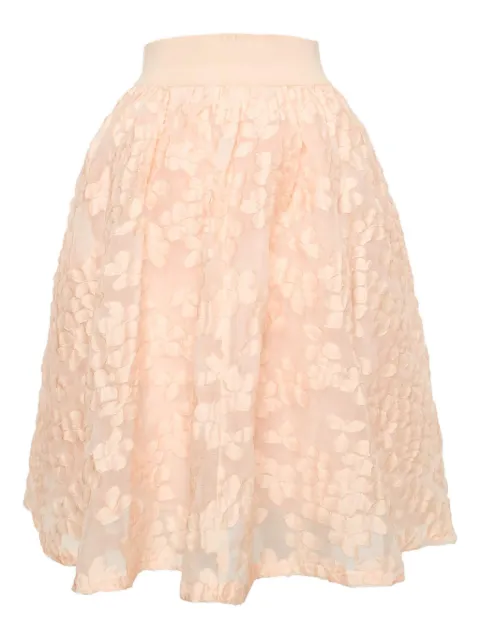 Maje floral-motif skirt Orange 1154454