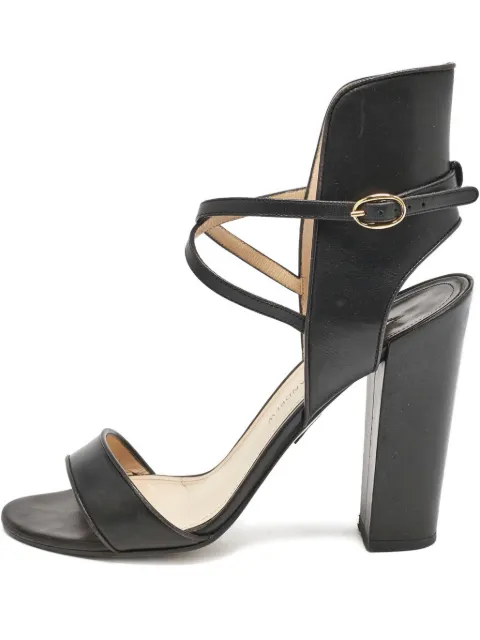 Paul Andrew leather ankle-strap sandals Black 1133686