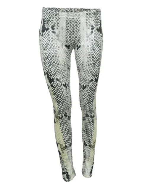 Roberto Cavalli Vintage snakeskin-print leggings White 1047453