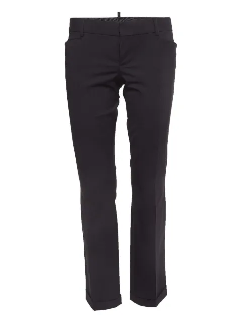 DSQUARED2 turn up-hem trousers Black 949592
