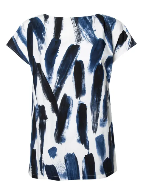 Dolce & Gabbana Pre-Owned brushstroke-print top Blue 413633