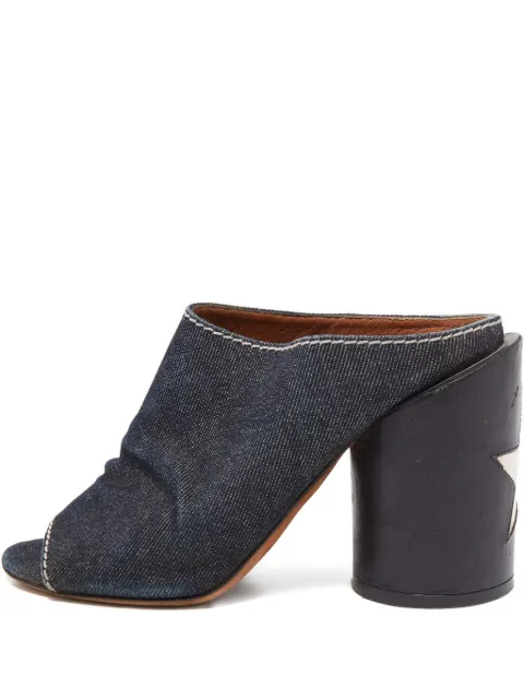 Givenchy Pre-Owned 2024 denim star mules Blue 792879