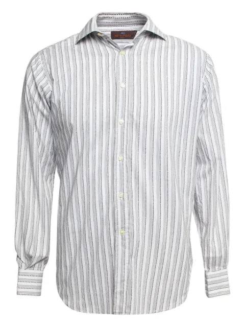 Etro Pre-Owned striped cotton shirt White 645388