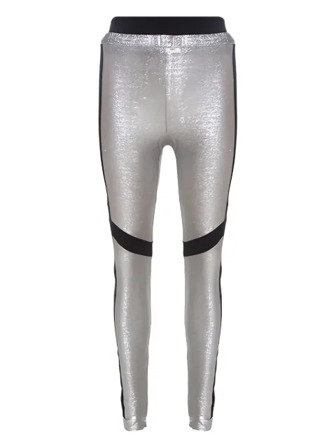 Just Cavalli Vintage metallic panelled leggings Metallic 257640