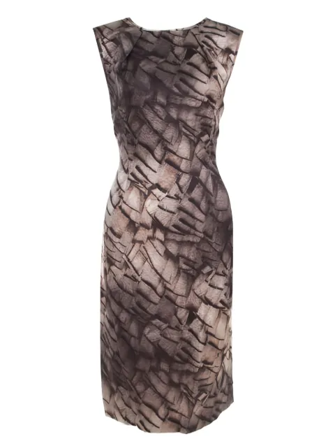 Escada Pre-Owned mosaic print day dress Grey 201493