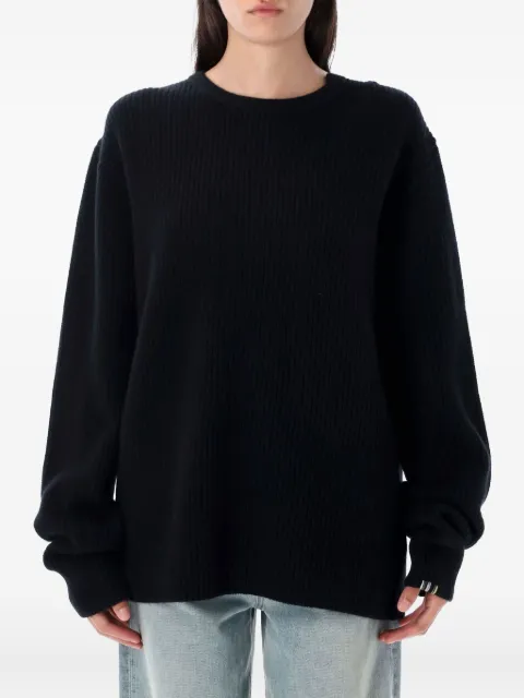 extreme cashmere ribbed-knit sweater Black YOURAVEN