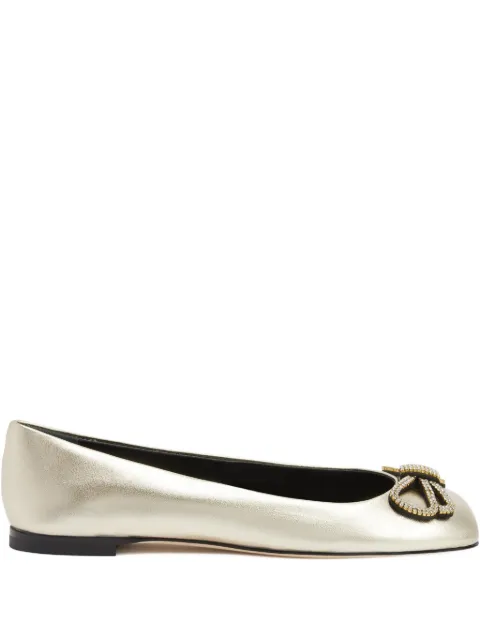 Giuseppe Zanotti Zari' embellished ballet Gold I560021H01