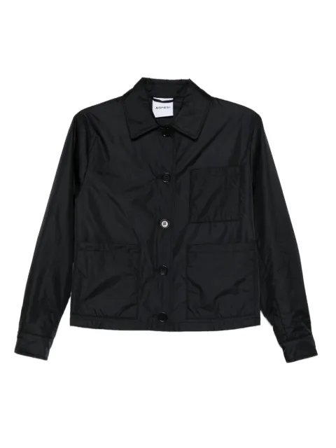 ASPESI button-fastening patch-pocket jacket Black 5N297961