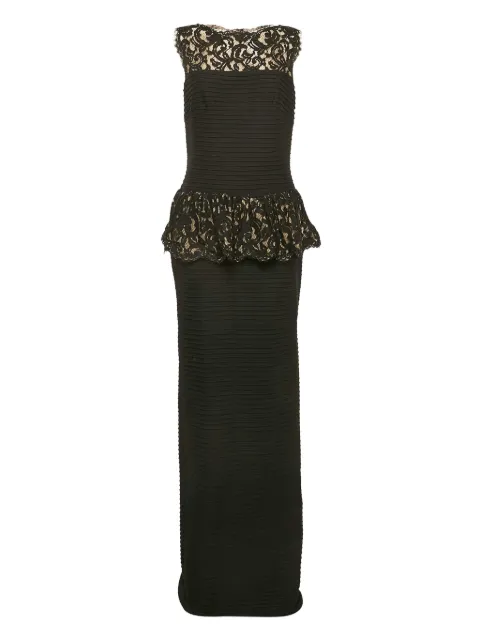 Tadashi Shoji 2023 lace peplum dress Black 1152444