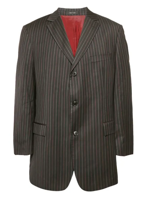 BOSS pinstripe gabardine blazer Black 1155285