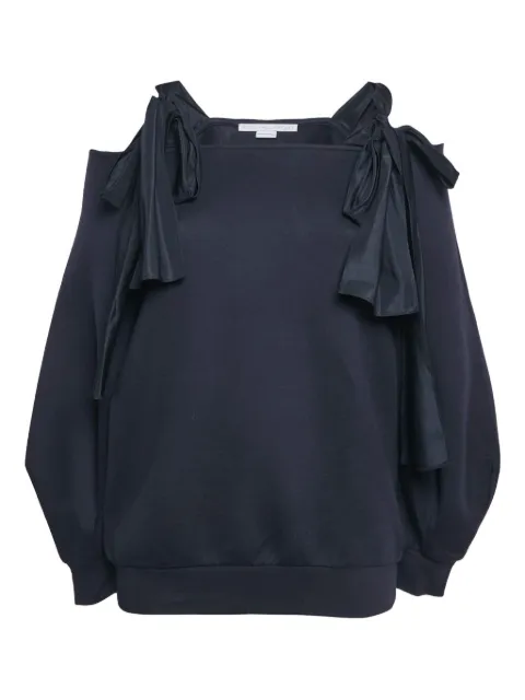 Stella McCartney Pre-Owned shoulder-tie detail blouse Blue 1149645