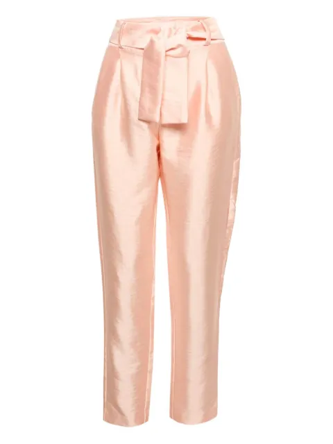 Maje belt straight-leg trousers Pink 1154459