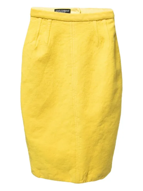 Dolce & Gabbana Pre-Owned pencil skirt Yellow 788538