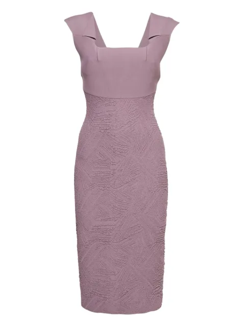 Roland Mouret knit textured dress Purple 1141522