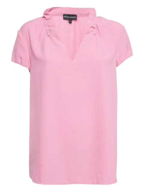 Emporio Armani Pre-Owned short-sleeve v-neck t-shirt Pink 1144501