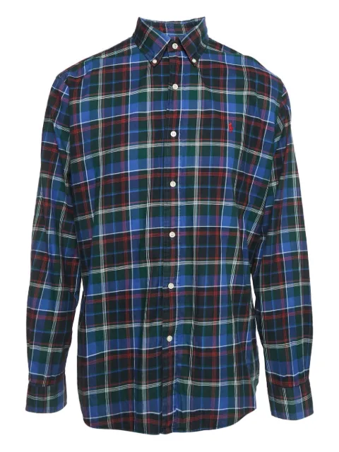 Polo Ralph Lauren Vintage Pre-Owned tartan-pattern cotton shirt Blue 1144557