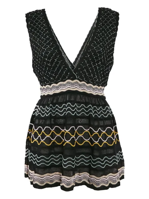 Missoni Pre-Owned textured wave-knit top Black 1134080