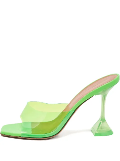 Amina Muaddi 95mm Lupita heeled sandals Green 1077467