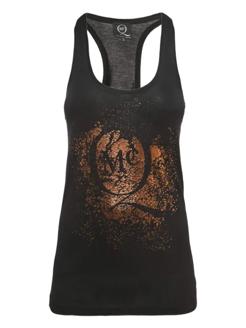 Alexander McQueen Pre-Owned logo-print tank top Black 890230
