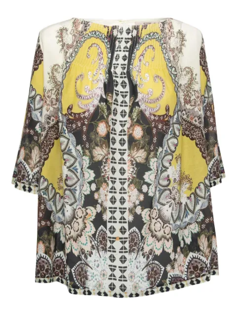 Etro Pre-Owned paisley-print blouse Brown 750822