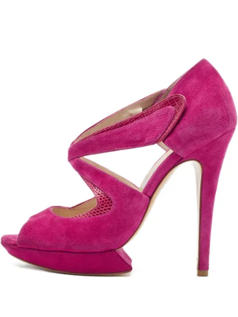 Nicholas Kirkwood 120mm suede sandals Pink 901610