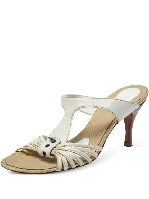 Bottega Veneta Pre-Owned 2024 leather strappy sandals White 390974