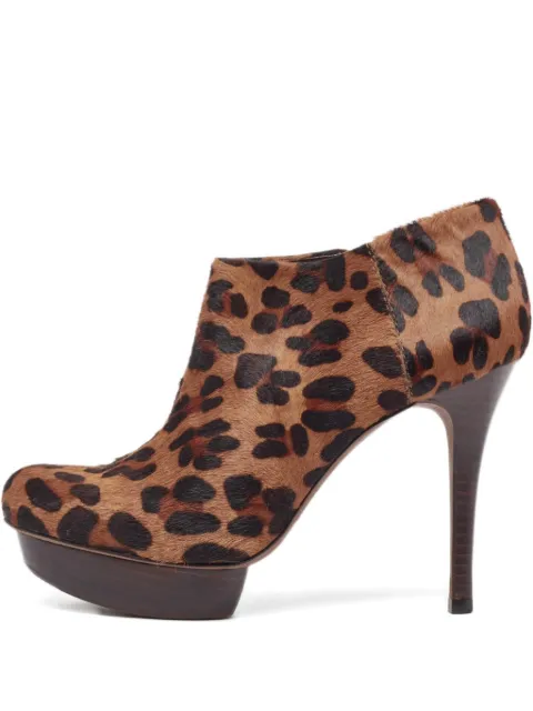 Tory Burch 110mm leopard-print platform boots Brown 972311