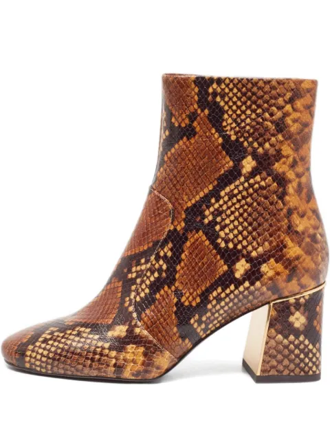 Tory Burch 60mm Gigi snakeskin-effect boots Brown 894711