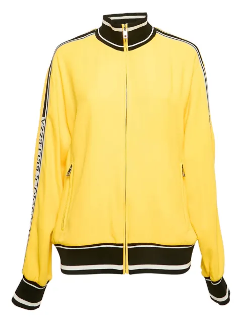 Dolce & Gabbana Pre-Owned tape-detail track jacket Yellow 1154446