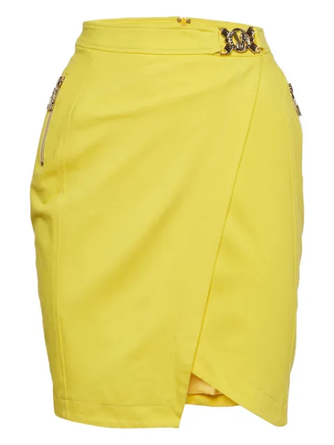 Versace Pre-Owned 2024 belted wrap skirt Yellow 1160151