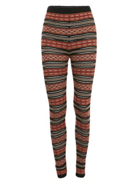 Missoni Pre-Owned 2024 patterned-jacquard leggings Multicolour 1136273