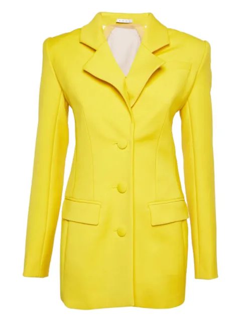 AREA crystal-detail blazer dress Yellow 1155622