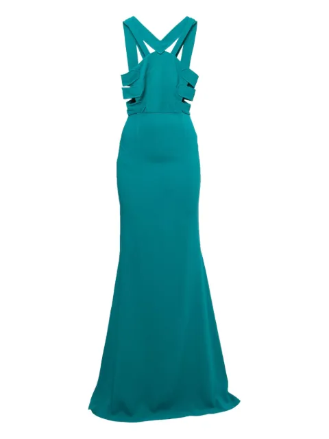 Roland Mouret 2024 cut-out mermaid maxi dress Green 1155370
