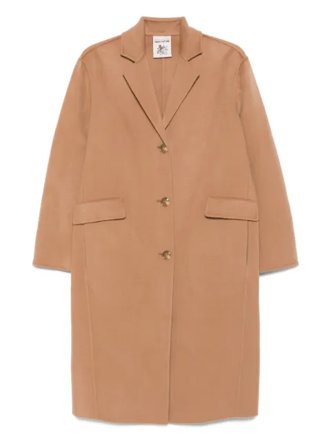 Semicouture button-fastening patch-pocket coat Neutrals Y5WV55