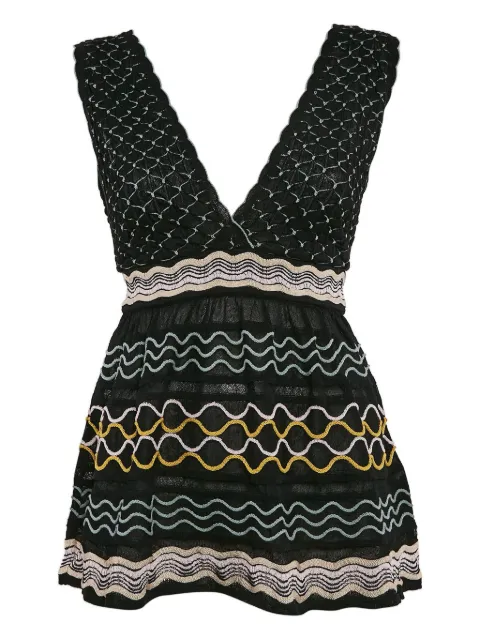 Missoni Pre-Owned knitted wave top Black 1134500