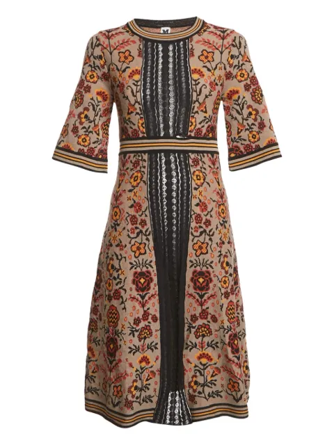 Missoni Pre-Owned floral-pattern midi dress Brown 1135733