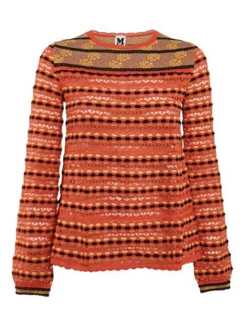 Missoni Pre-Owned floral-embellishment sweater Orange 1134286