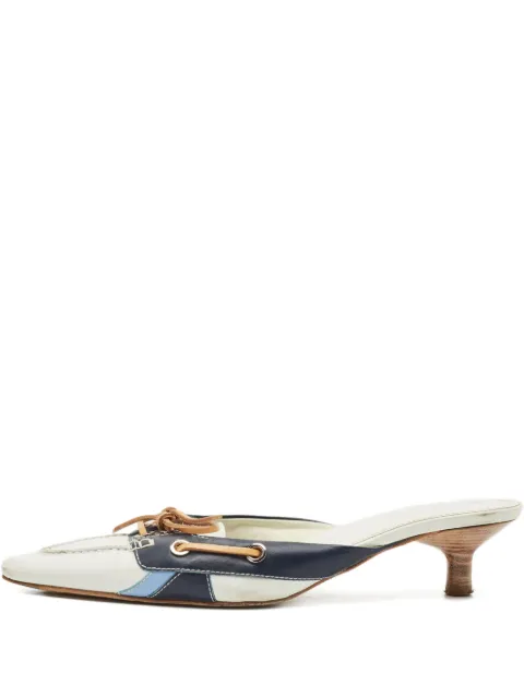 Tod's Vintage Leather Mules White 1147986