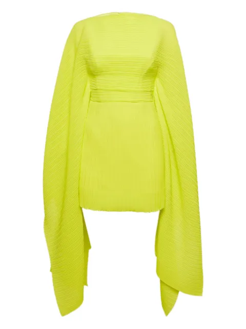 Solace London pleated cape dress Green 1147524